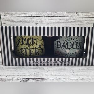 NIB Perfectly Wicked Ceramic 18oz Momster/Dadcula Coffee Mug Set For 2 BB02B4101